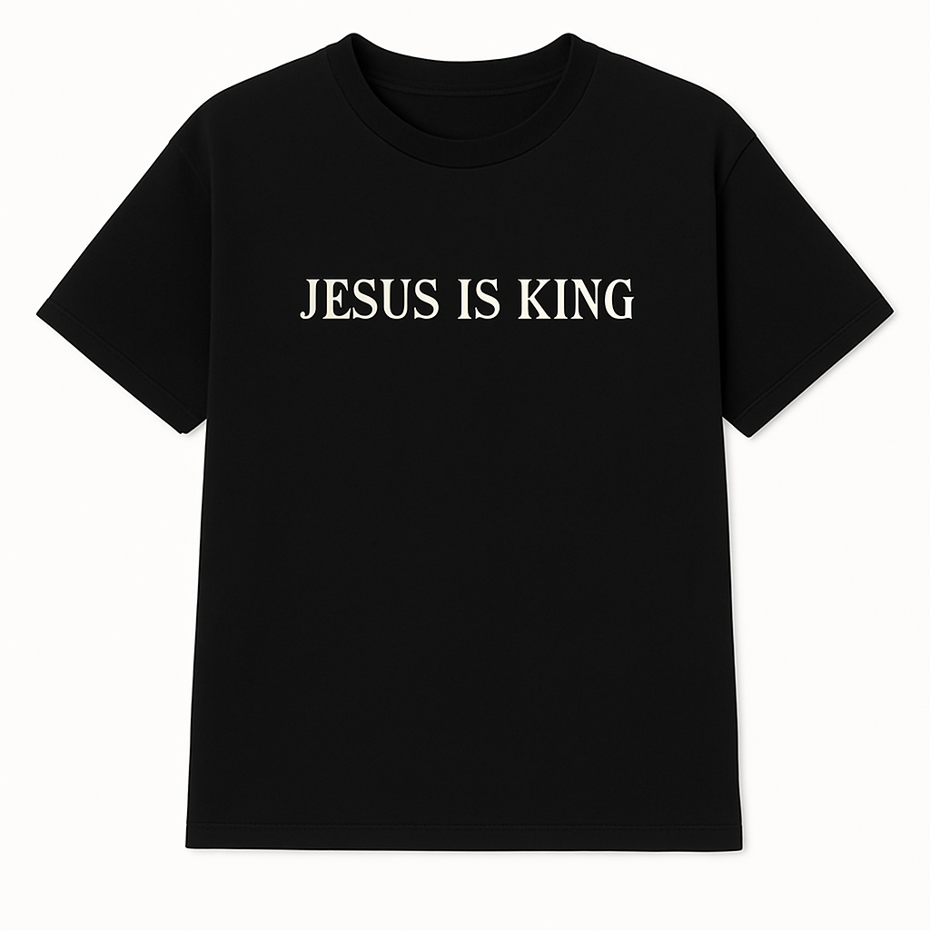 JESUS IS KING – Classic Black Tee