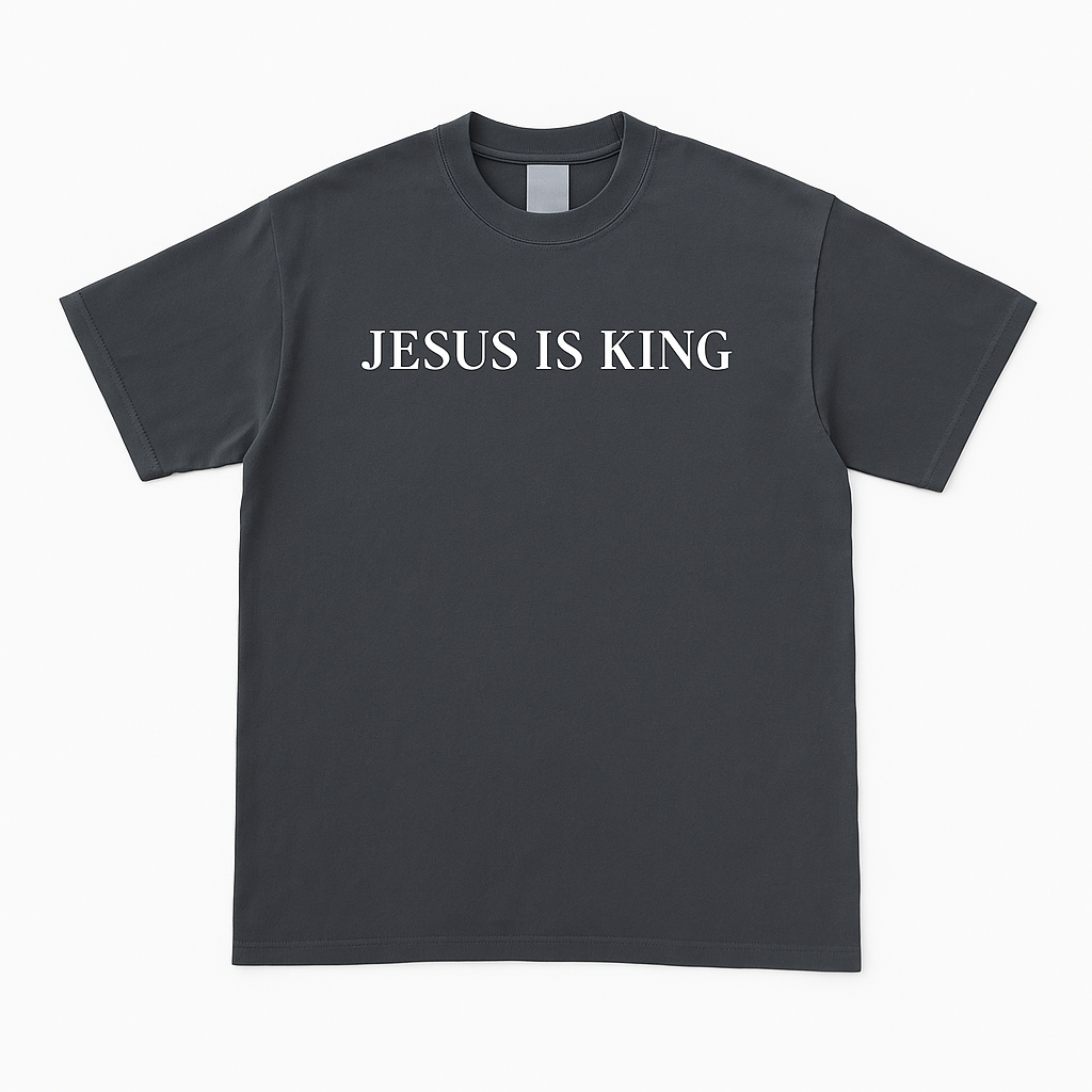 JESUS IS KING – Classic Black Tee