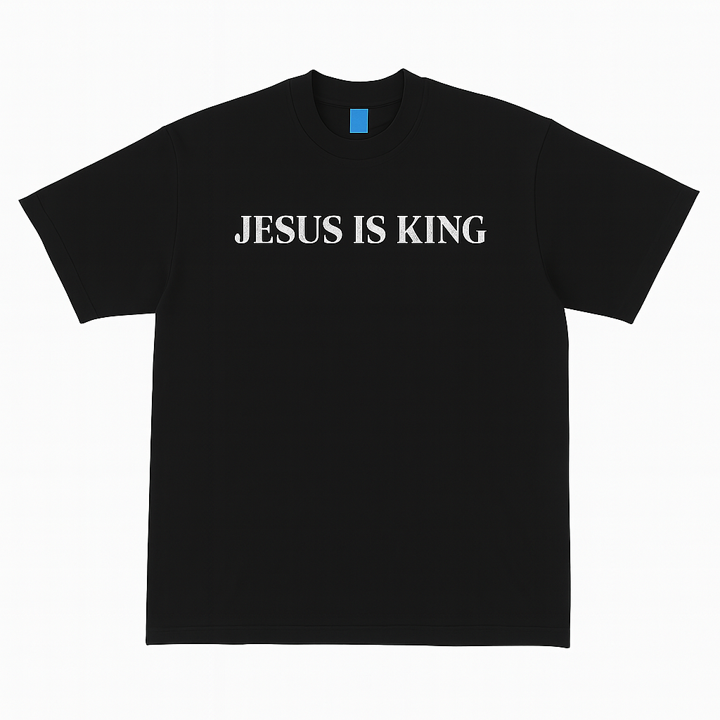 JESUS IS KING – Classic Black Tee