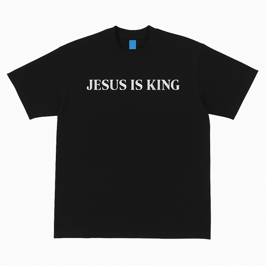 JESUS IS KING – Classic Black Tee