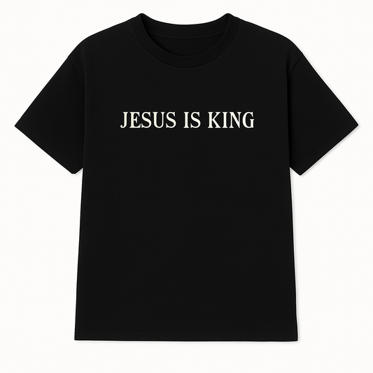JESUS IS KING – Classic Black Tee