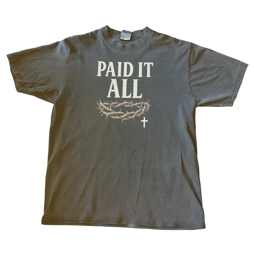 “Paid It All” Crown of Thorns Christian T-Shirt